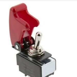¡Oferta!! Interruptor de palanca de rendimiento automotriz piloto 2 piezas + cubierta de seguridad roja 20A -