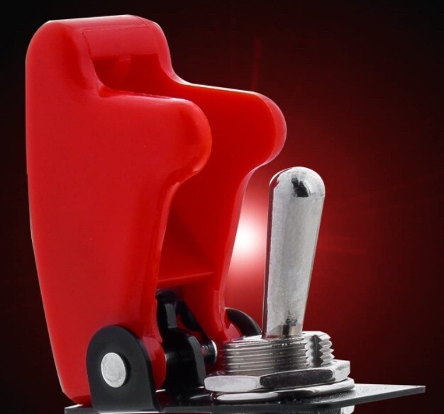 ¡Oferta!! Interruptor de palanca de rendimiento automotriz piloto 2 piezas + cubierta de seguridad roja 20A - - Image 4