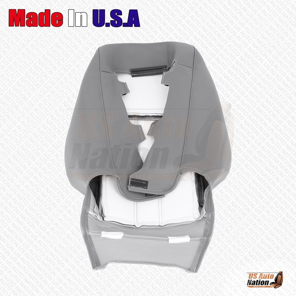Dodge Grand Caravan 2008 2009 2010 para conductor parte inferior y superior cubierta de cuero gris- - Image 3