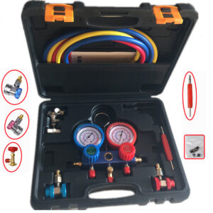 AC Manifold Pressure Gauge Set Automotive Air Conditioning Tool Kit R134a