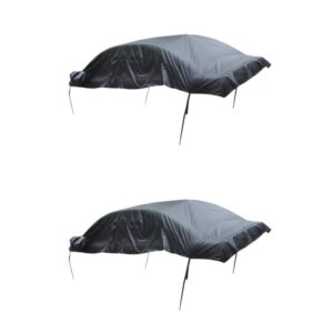 2 PIEZAS Cubierta Superior Coche Cuerpo Impermeable Parasol Negro Vover Medio-