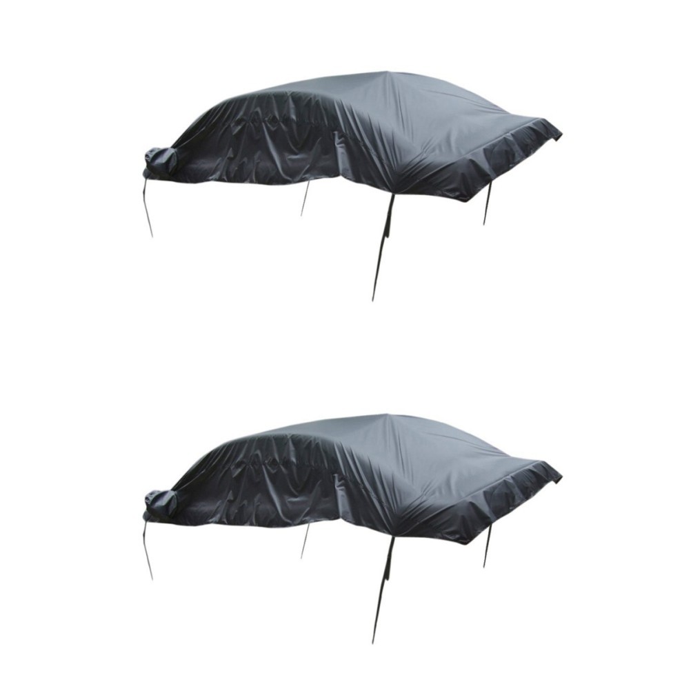 2 PIEZAS Cubierta Superior Coche Cuerpo Impermeable Parasol Negro Vover Medio-