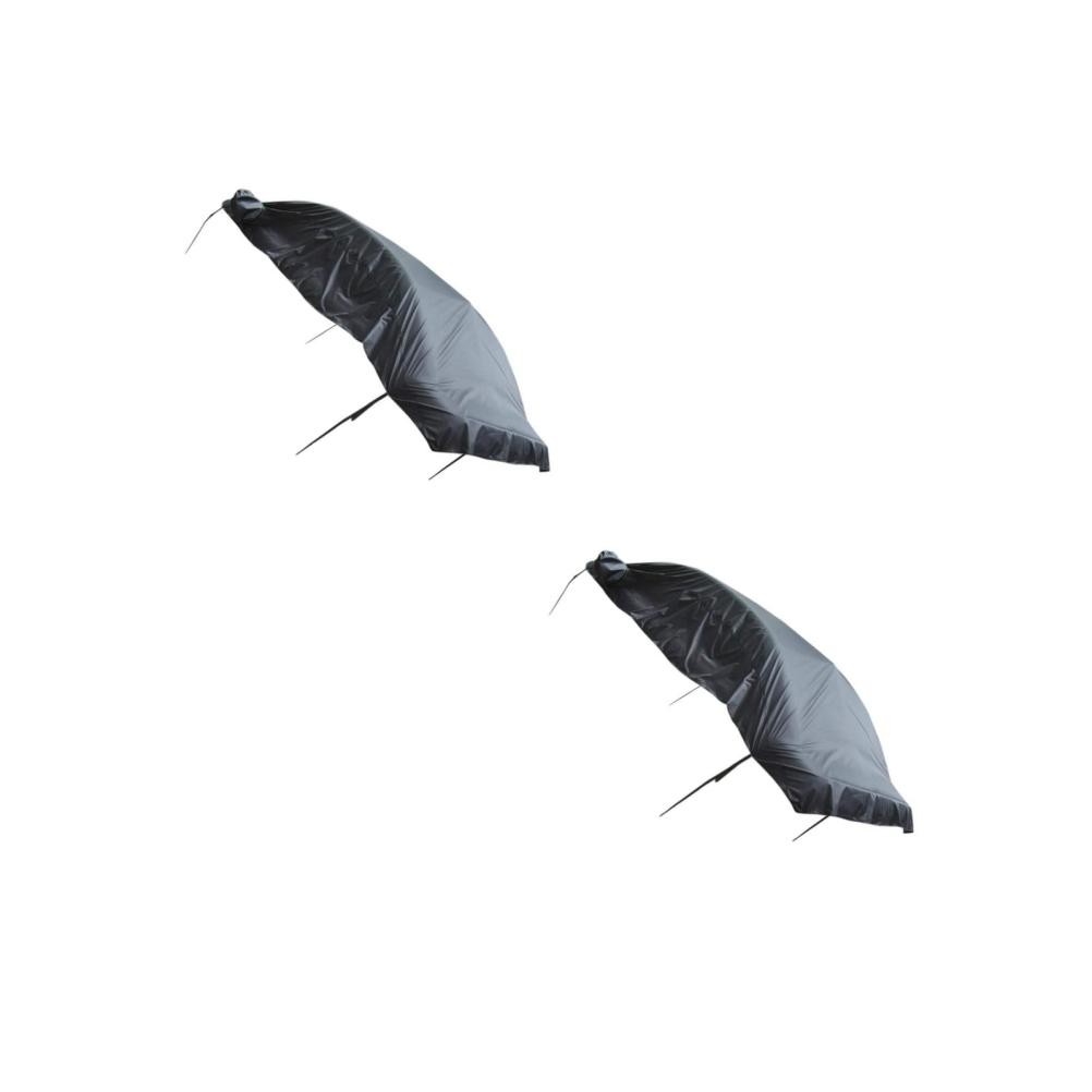 2 PIEZAS Cubierta Superior Coche Cuerpo Impermeable Parasol Negro Vover Medio- - Image 3
