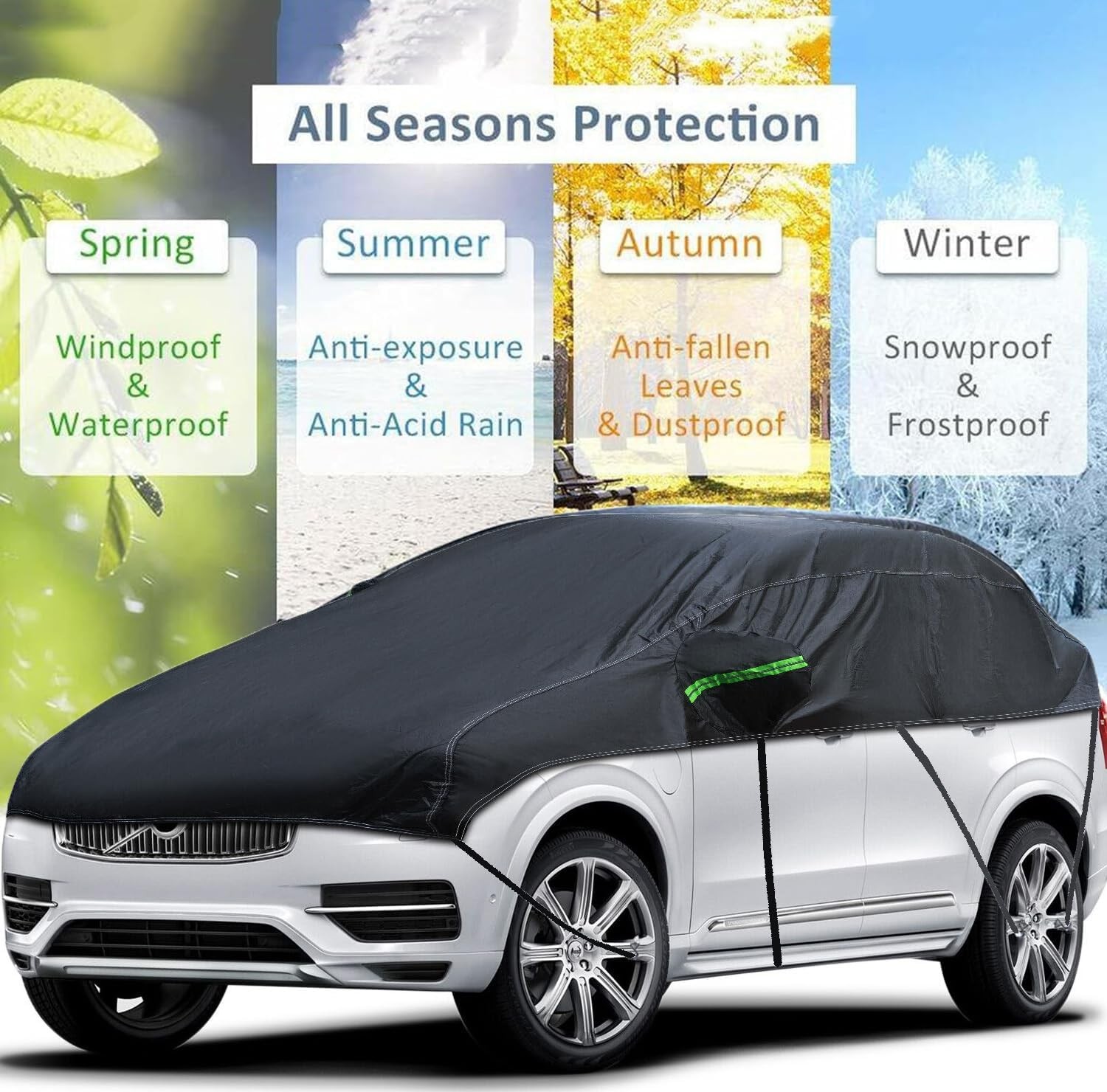 Cubierta Universal SUV Mpvhalf Impermeable Todo Clima, Protector Granizo Carrocería - - Image 2