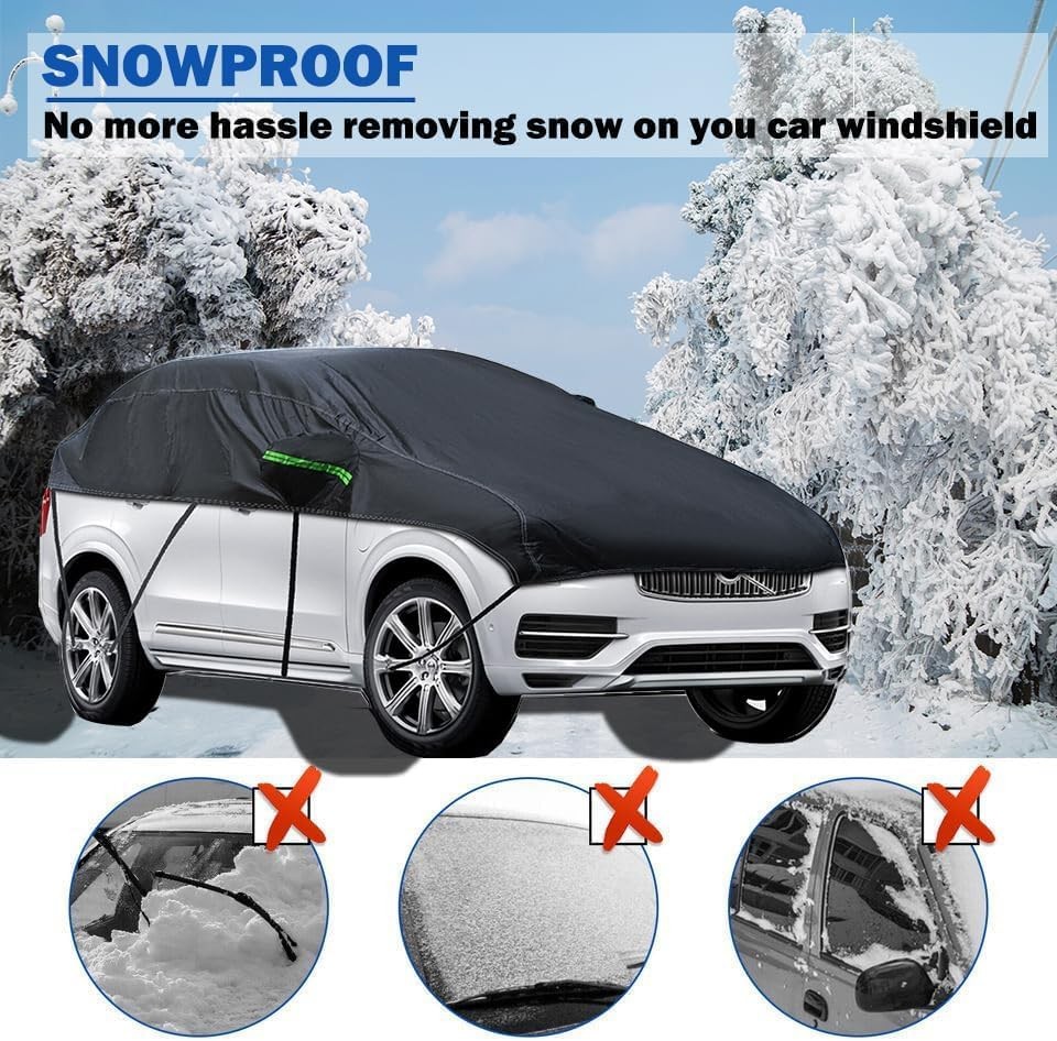 Cubierta Universal SUV Mpvhalf Impermeable Todo Clima, Protector Granizo Carrocería - - Image 3