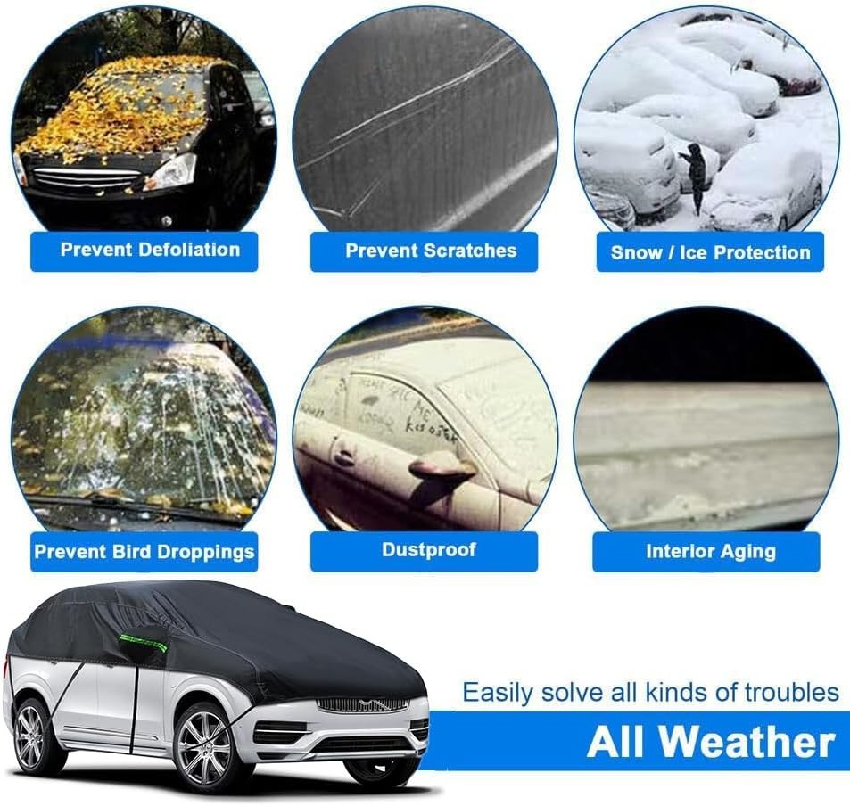 Cubierta Universal SUV Mpvhalf Impermeable Todo Clima, Protector Granizo Carrocería - - Image 4