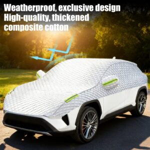 Cubierta superior de media carrocería de coche resistente granizo protección contra nieve forro de algodón apto para SUV-