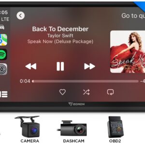OBD+CAM+DVR+Doble Din Android Automático 14 7" Radio Estéreo para Coche GPS CarPlay Bluetooth-