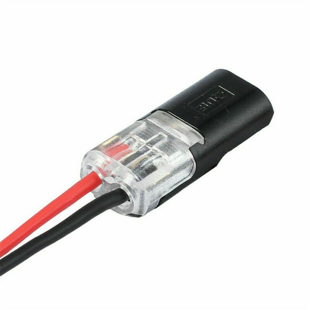 50x Enchufe de 2 Pines Conector Eléctrico Coche Cable Automotriz Impermeable- - Image 3