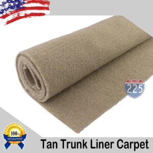 Alfombra forro maletero automotriz de alta calidad TAN sin respaldo 40" de ancho - por yarda-