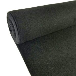 Alfombra tapizada negra duradera sin respaldo de 5 yardas 40"x15 pies -
