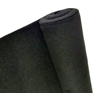 Alfombra automotriz tapizada negra sin respaldo de 5 yardas 40"x 15 pies duradera -