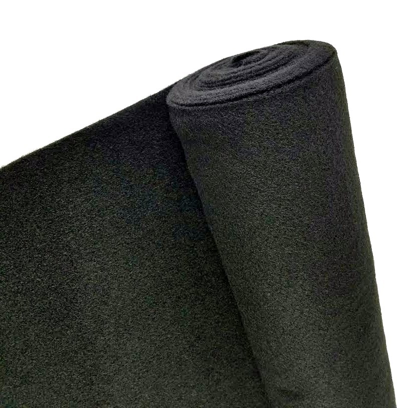 Alfombra automotriz tapizada negra sin respaldo de 5 yardas 40"x 15 pies duradera -
