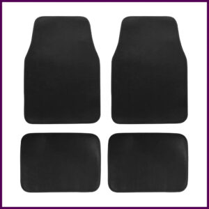 Alfombrilla de coche, alfombrillas delanteras y traseras automotrices ajuste universal-