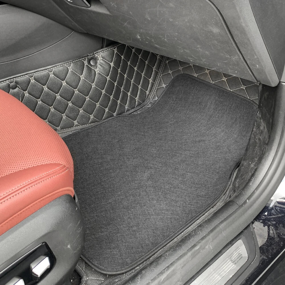 Alfombrilla de coche, alfombrillas delanteras y traseras automotrices ajuste universal- - Image 2