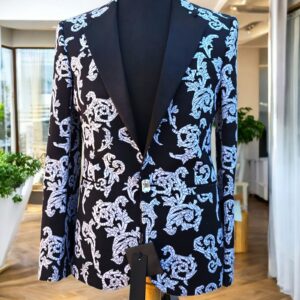 Nueva chaqueta de esmoquin Versace 46it 36r hecha a mano lona completa $3995 hecha a medida -