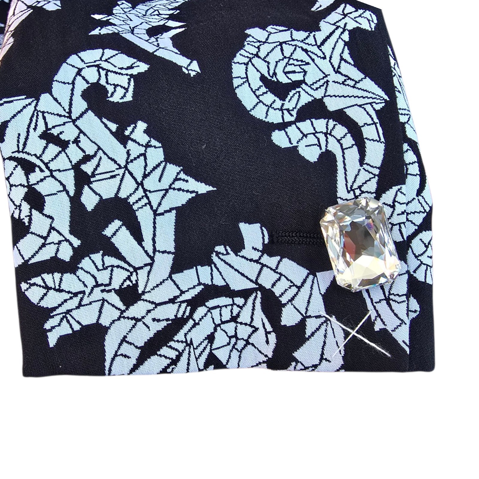 Nueva chaqueta de esmoquin Versace 46it 36r hecha a mano lona completa $3995 hecha a medida - - Image 4