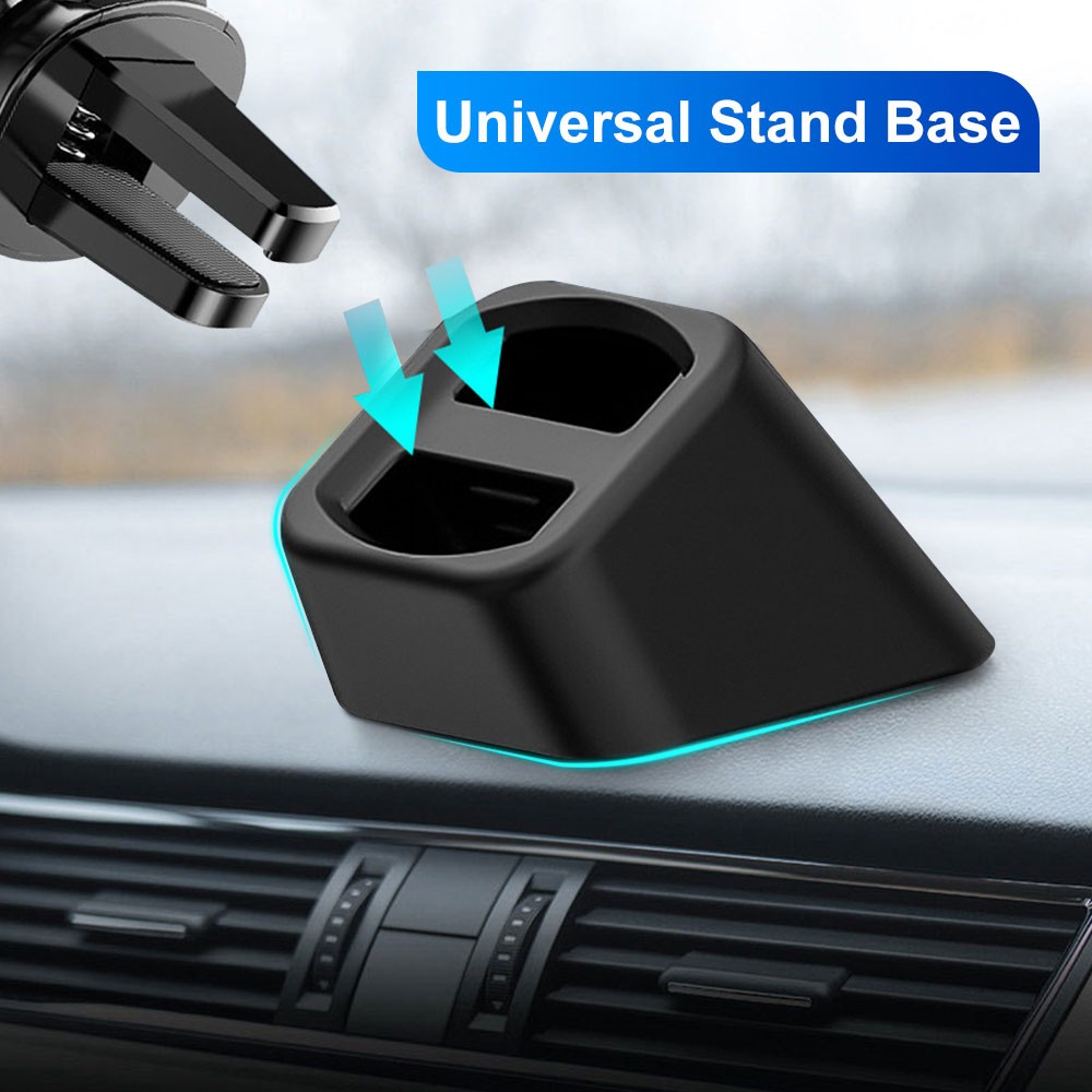 Soporte universal negro con base de ventilación automática para tablero de instrumentos soporte para teléfono automotriz- - Image 2