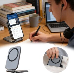 Montaje Teléfono Coche,Automotriz Plegable Navegación Magnética Vehículo Universal -