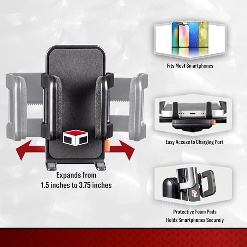TUFF TECH Portavasos Universal Soporte para Teléfono de Montaje para Coche con Base Ajustable y - - Image 5
