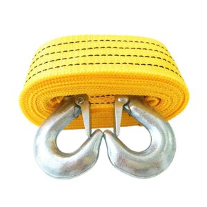 2 piezas accesorios automotrices correa de remolque de automóvil cuerda de remolque de emergencia-
