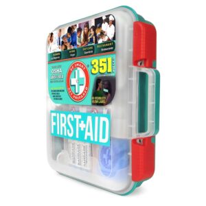 Kit de primeros auxilios de emergencia 351 piezas lugar de trabajo OSHA ANSI | Nuevo-