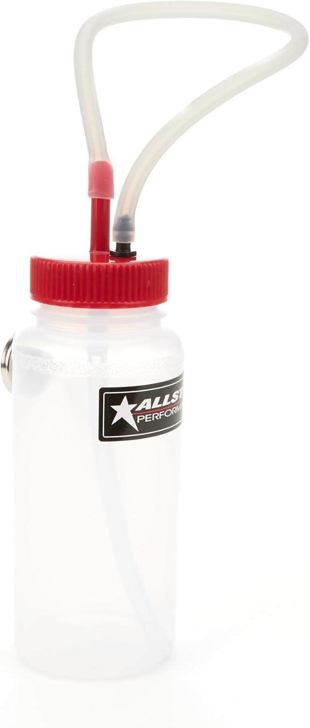 Compact 16oz Brake Bleeder Bottle with Magnetic Holder & Air Prevention Valve - Image 2