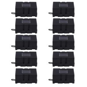 1X(10Pcs ANS-8 Safety Plate Base Car Automotive Fuse Box Black L5G1)5750