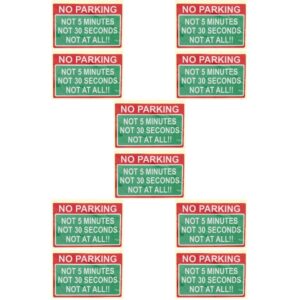 Juego de 5 calcomanías de seguridad sin pegatinas de estacionamiento calcomanías automotrices-