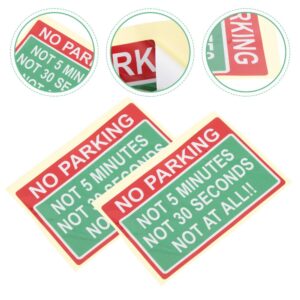2 piezas pegatinas de estacionamiento pegatinas reflectantes productos de advertencia de seguridad automotriz-