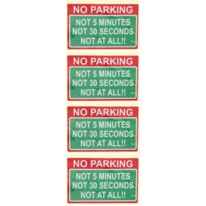 2 PIEZAS Pegatinas para Coches Sin Advertencias de Seguridad de Estacionamiento Calcomanías Automotrices-