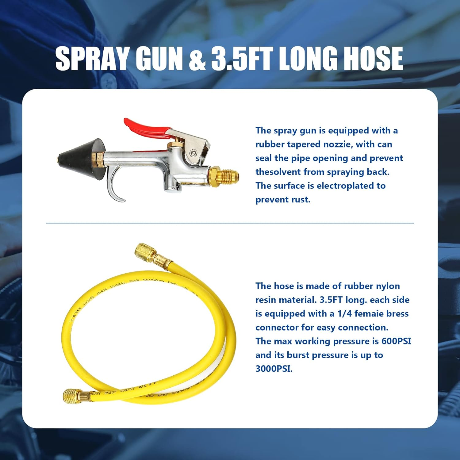 AC Flush Kit, Automotive Air Conditioning Pipeline Cleaning Tool Home A/C Flush - Image 2