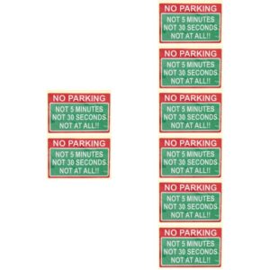 Juego de 4 calcomanías automotrices sin pegatinas de estacionamiento difíciles de quitar señales de advertencia de automóviles-