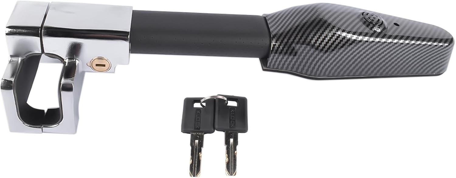 Bloqueo de volante con alarma, bloqueo de dispositivo antirrobo de alta resistencia con 120db- - Image 3