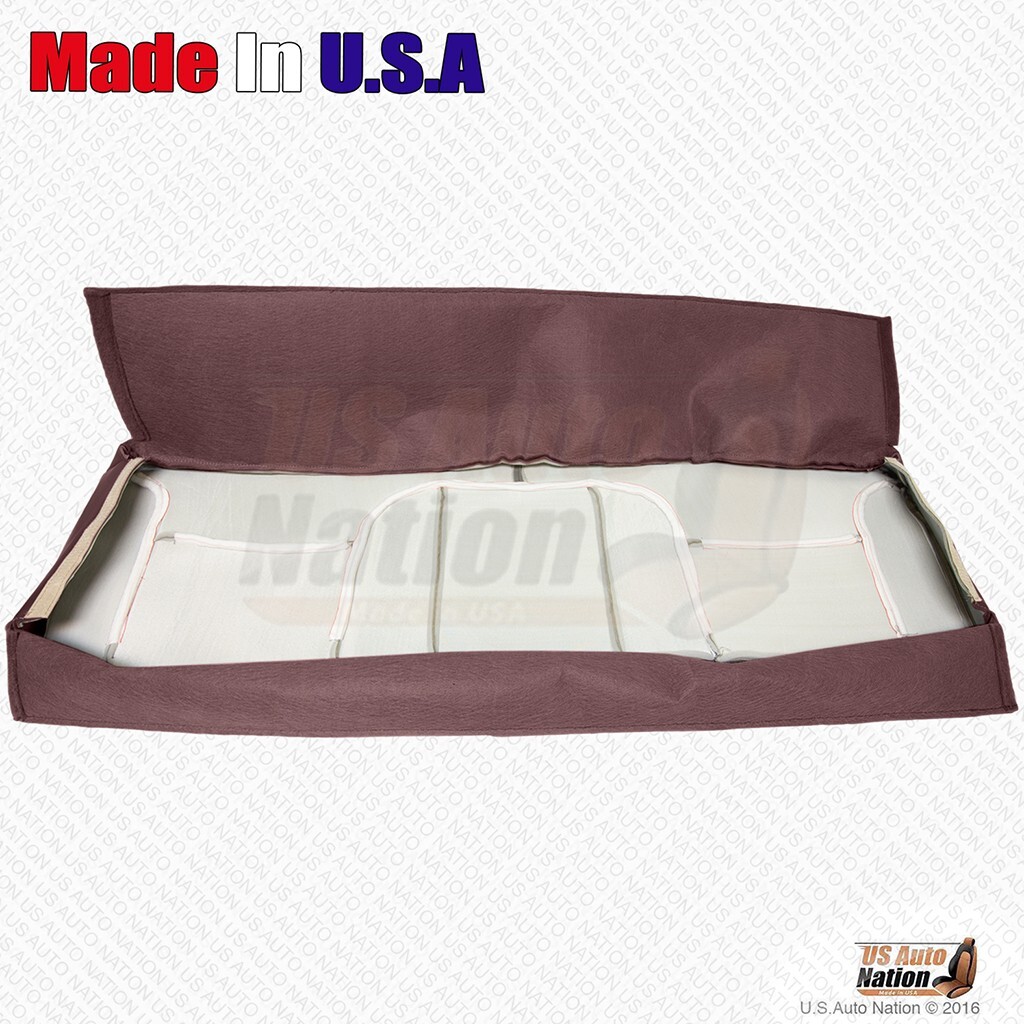 GMC Sierra Classic 2000 banco trasero inferior y superior cubierta de cuero genuino rojo rubí- - Image 3