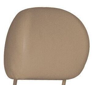 Par de cubiertas de reposacabezas de vinilo liso para silla de montar Volkswagen Bus 1977-1979-