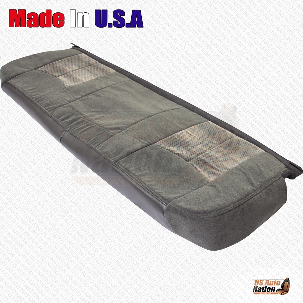 2007 For Chevy Silverado Classic Cloth Rear Bench Bottom Seat Cover Dark Gray - Image 2