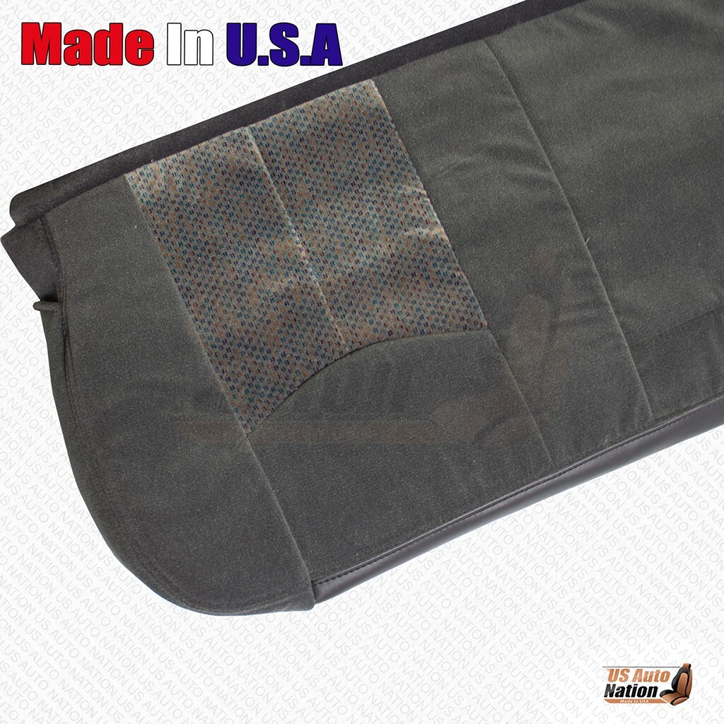 2007 For Chevy Silverado Classic Cloth Rear Bench Bottom Seat Cover Dark Gray - Image 3