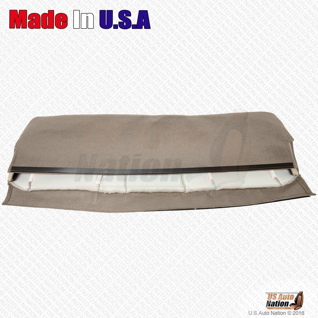 GMC Sierra 2500 3500 2000 clásico banco trasero parte inferior y superior cubierta de cuero tostado mediano- - Image 3