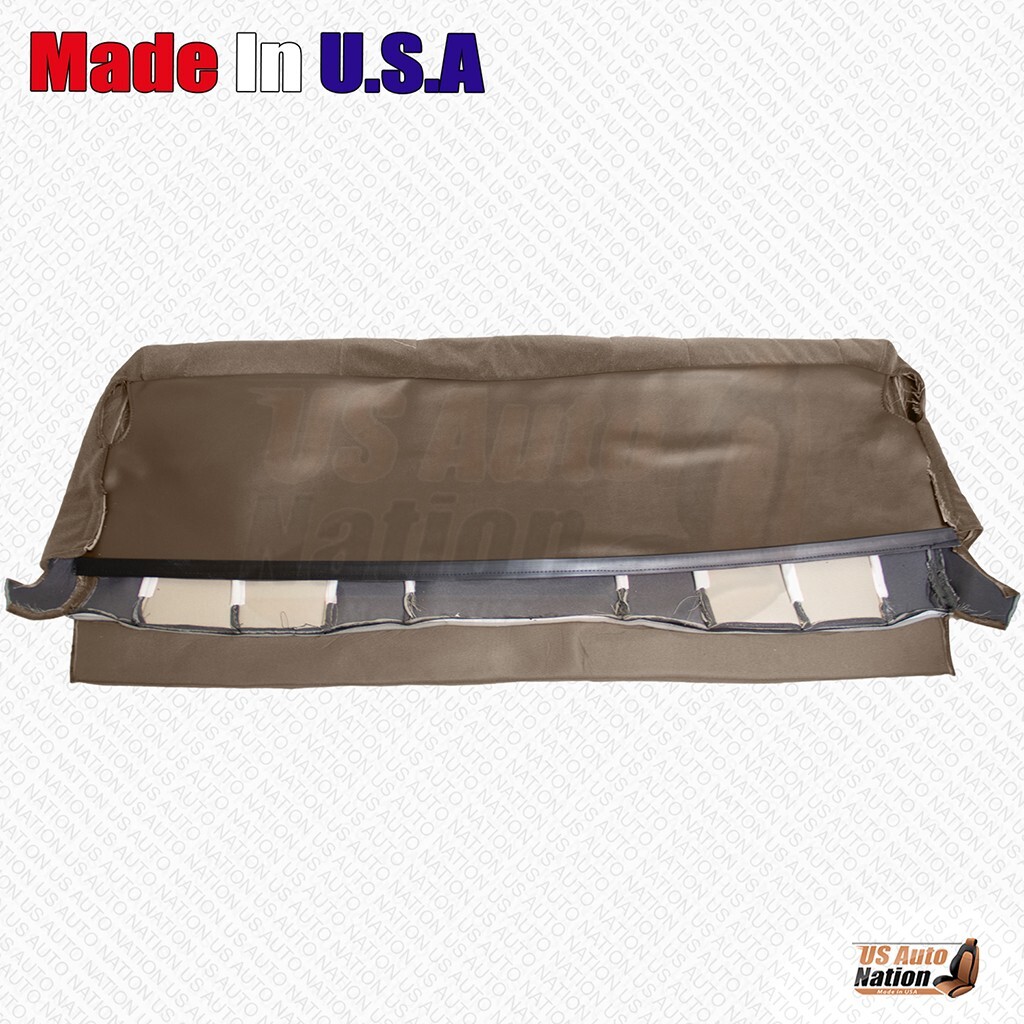 2003-2007 For Chevy Silverado Cloth Classic Rear Bench Top/Bottom Seat Cover Tan - Image 3
