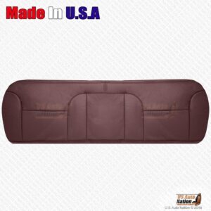 GMC Sierra 2500 3500 2000 clásico banco trasero fondo cuero genuino cubierta roja-
