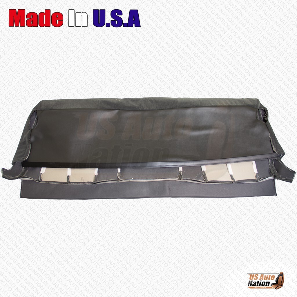 2007 For Chevy Silverado Classic Cloth Rear Bench Top Seat Cover Very Dark Gray - Image 3