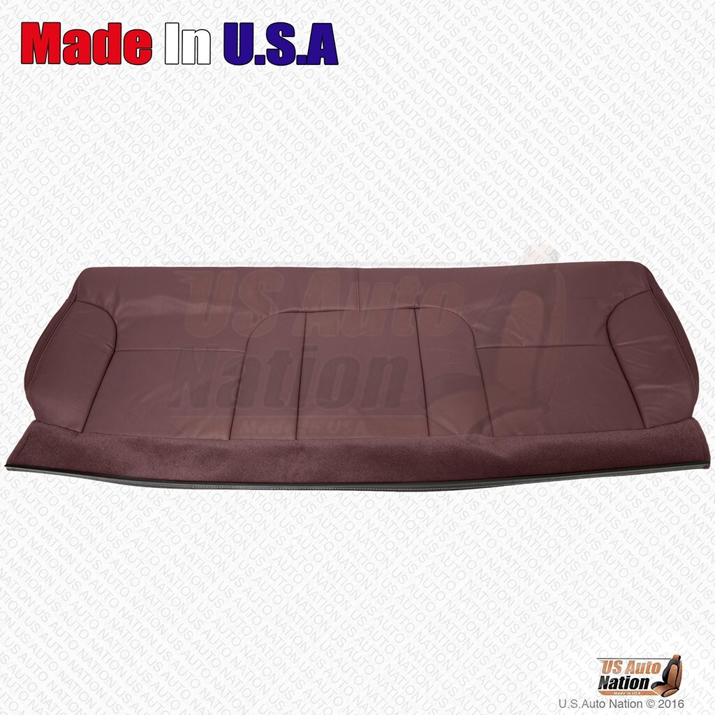 GMC Sierra 2500 3500 2000 clásico banco trasero cubierta de cuero genuino rojo rubí- - Image 2