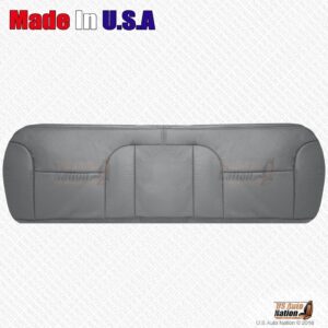 GMC Sierra CLASSIC 2000 banco trasero inferior cuero genuino cubierta de asiento gris estaño-