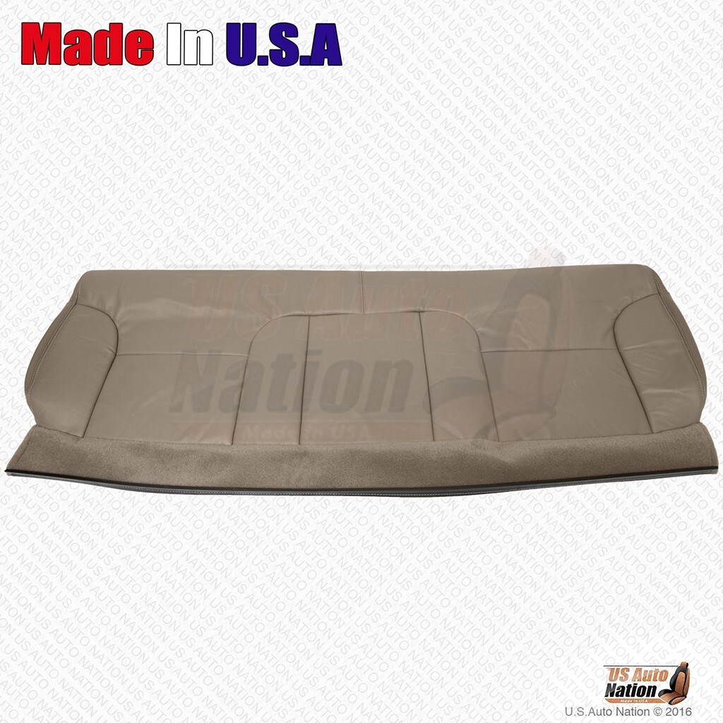 GMC Sierra 2500 3500 2000 clásico banco trasero cubierta de cuero tostado neutro mediano- - Image 2