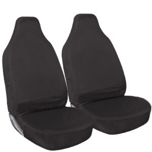 Funda de asiento de furgoneta Shield Autocare © de alta resistencia 100 % gris impermeable 1+1-