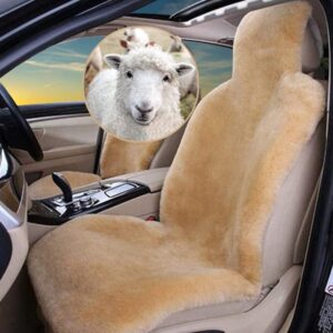 Real Genuine Sheepskin Seat Covers for Cars SUV Trucks Van RV Front Seats She...