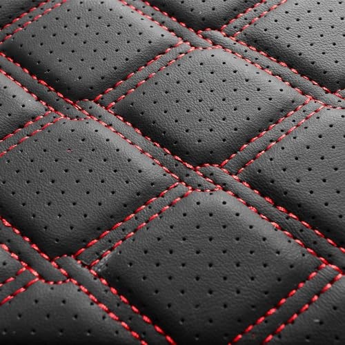 Par de fundas de asiento delanteras Colorado doble cabina Colorado 2015-2022/negro y rojo- - Image 2