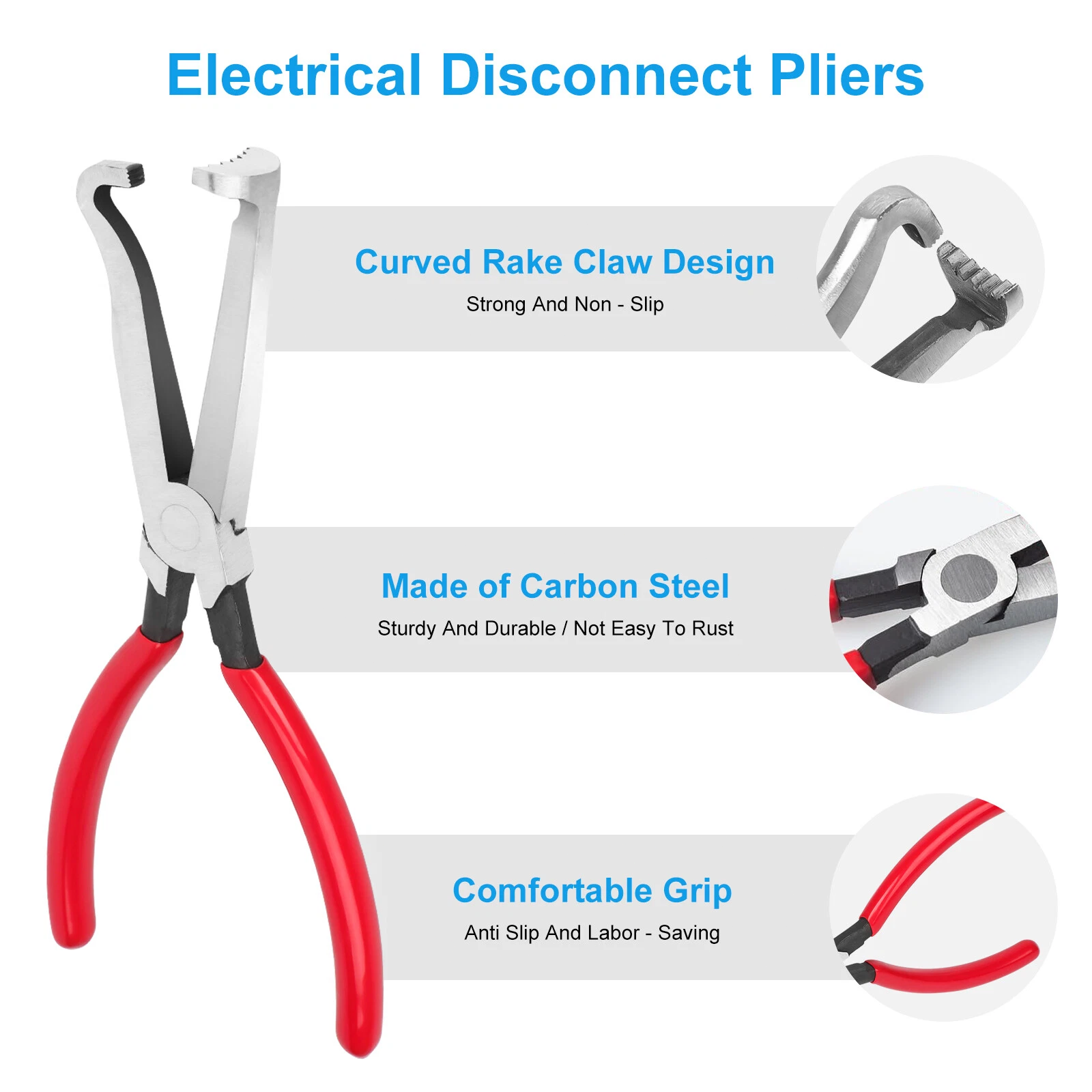 2PCS Electrical Disconnect Plier Connector Separator Removal Tool Kit Automotive - Image 3