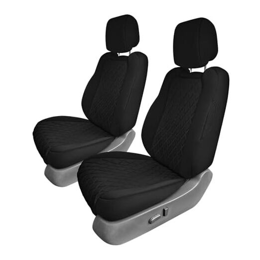Juego de fundas de asiento de coche Custom Fit hechas específicamente para 2022-2024 delanteras negras-